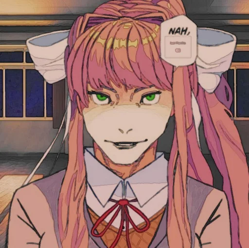 🤩 Стикер «Monika» для Telegram