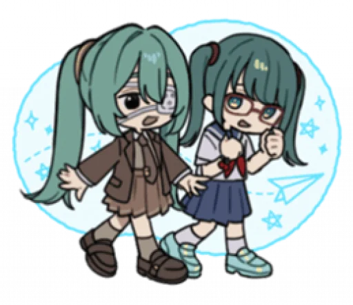 👭 Стикер «Monitoring Miku» для Telegram