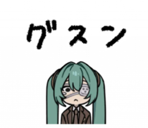 😥 Стикер «Monitoring Miku» для Telegram