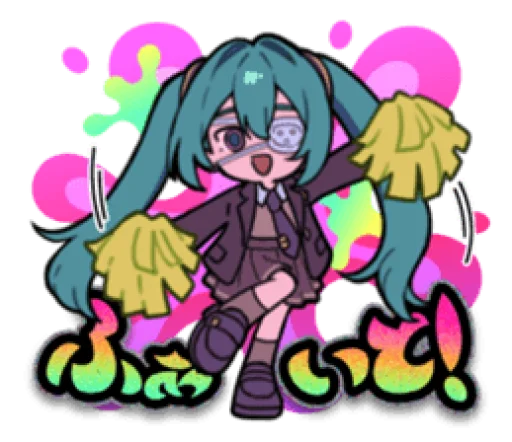 😄 Стикер «Monitoring Miku» для Telegram