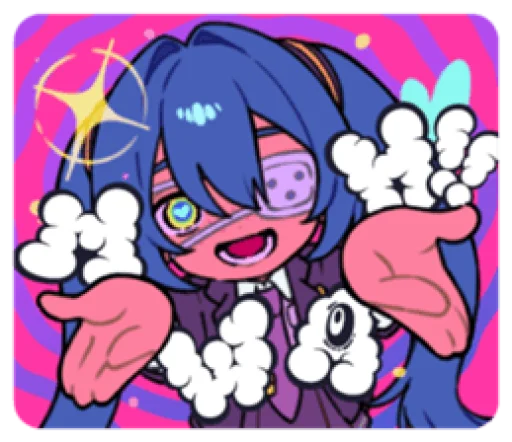 😄 Стикер «Monitoring Miku» для Telegram