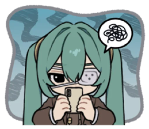 😡 Стикер «Monitoring Miku» для Telegram