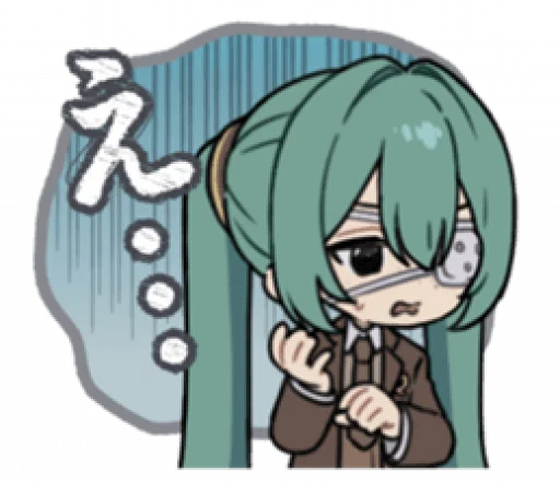 😔 Стикер «Monitoring Miku» для Telegram
