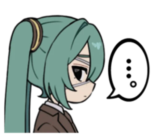 😒 Стикер «Monitoring Miku» для Telegram