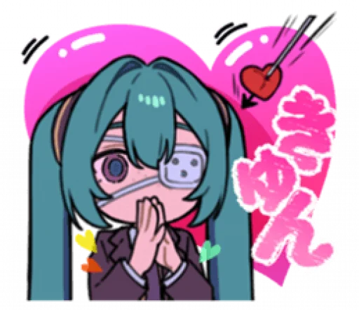 ❤️ Стикер «Monitoring Miku» для Telegram