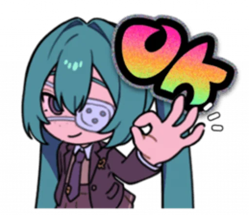 👌 Стикер «Monitoring Miku» для Telegram