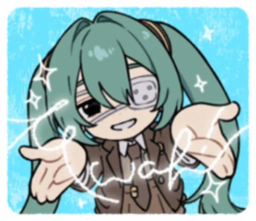 😚 Стикер «Monitoring Miku» для Telegram