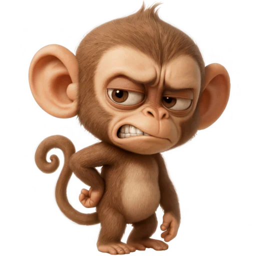 🤕 Стикер «Обезьянка» для Telegram