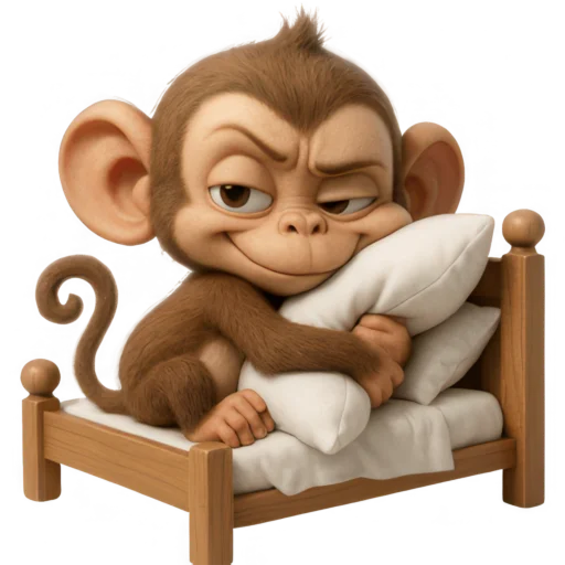 😴 Стикер «Обезьянка» для Telegram
