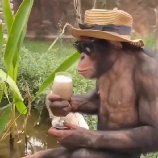 🍹 Стикер «Monkeys Обезьяны» для Telegram