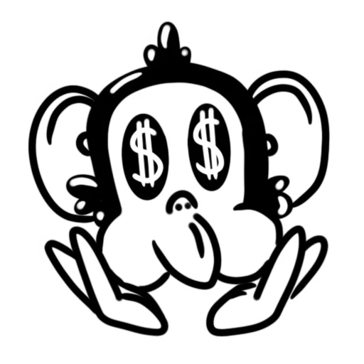💰 Стикер «Обезьяна с кодом» для Telegram