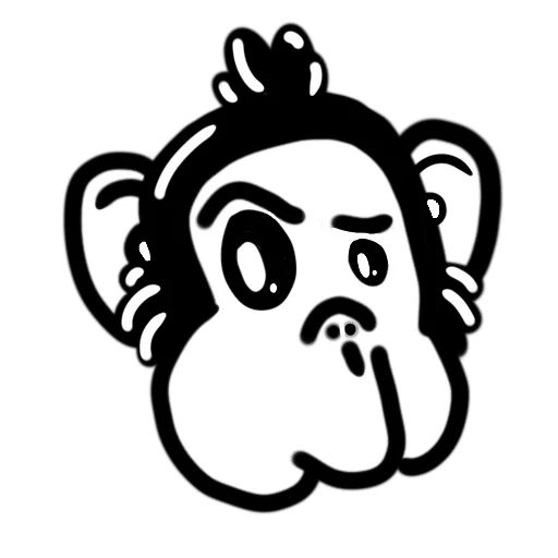 😉 Стикер «Обезьяна с кодом» для Telegram