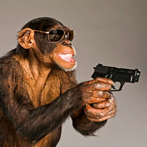 🔫 Стикер «Monke» для Telegram