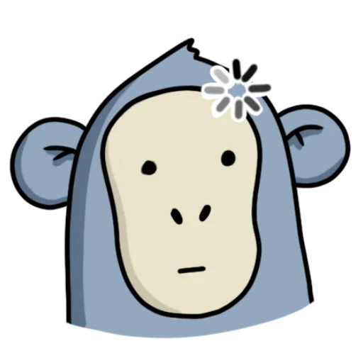 🤯 Стикер «Обезьянка Mono» для Telegram