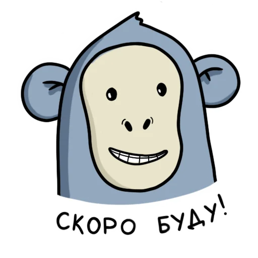 🤫 Стикер «Обезьянка Mono» для Telegram