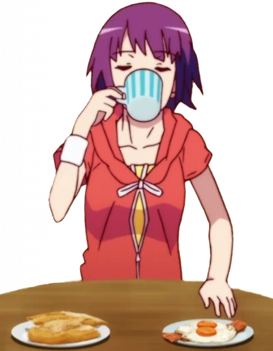 ☕️ Стикер «Monogatari Series Second Season» для Telegram