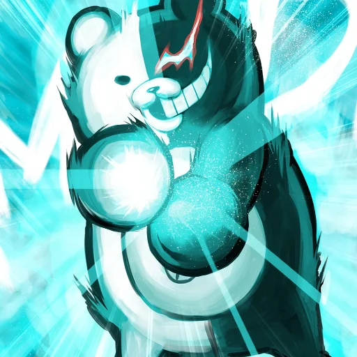 ⚪️ Стикер «Monokuma Danganronpa» для Telegram