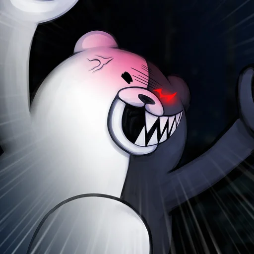 ⚪️ Стикер «Monokuma Danganronpa» для Telegram