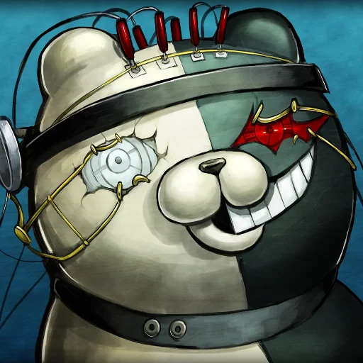 ⚪️ Стикер «Monokuma Danganronpa» для Telegram