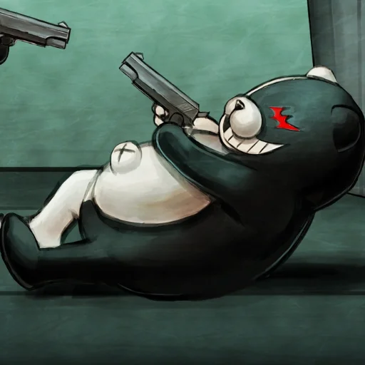 ⚪️ Стикер «Monokuma Danganronpa» для Telegram