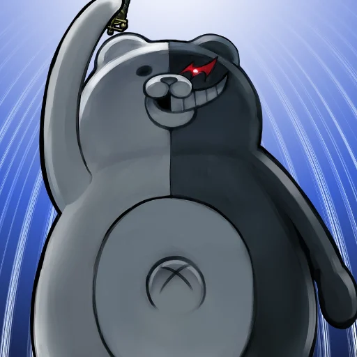 ⚪️ Стикер «Monokuma Danganronpa» для Telegram