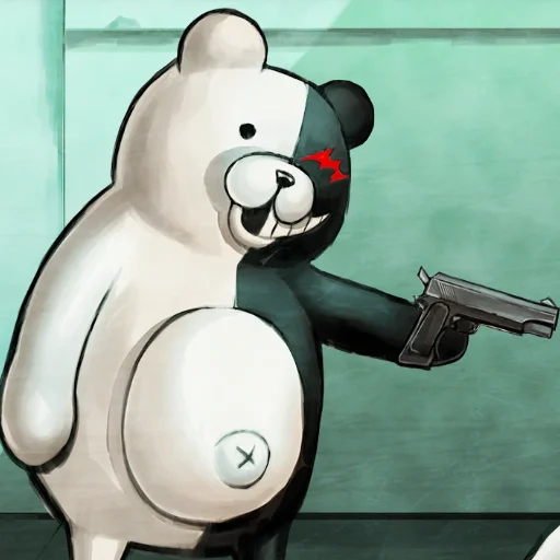 ⚪️ Стикер «Monokuma Danganronpa» для Telegram