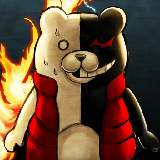 ⚪️ Стикер «Monokuma Danganronpa» для Telegram