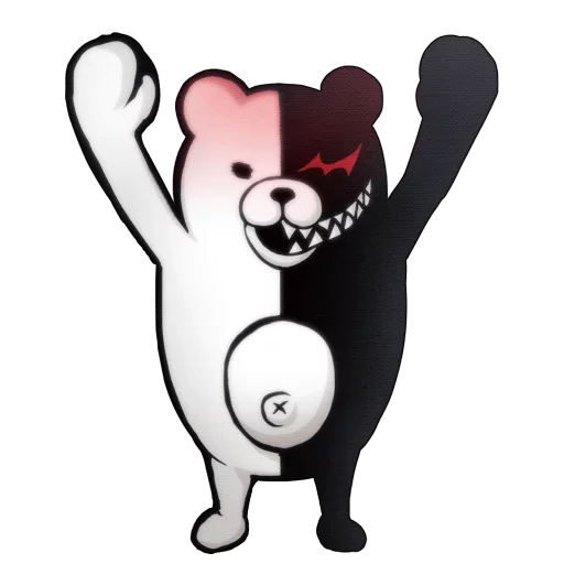 😡 Стикер «Monokuma Danganronpa stickers» для Telegram