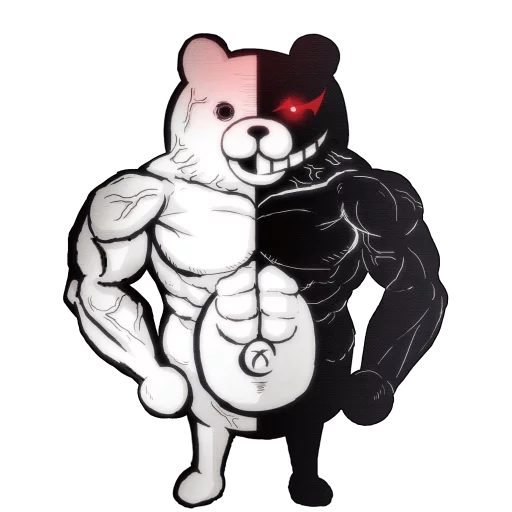 💪 Стикер «Monokuma Danganronpa stickers» для Telegram