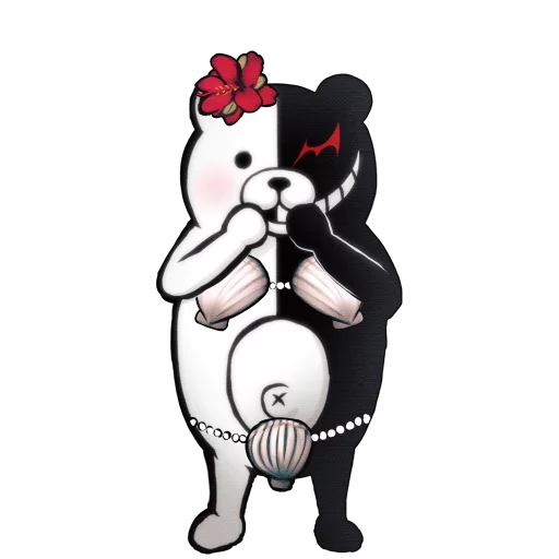 💋 Стикер «Monokuma Danganronpa stickers» для Telegram