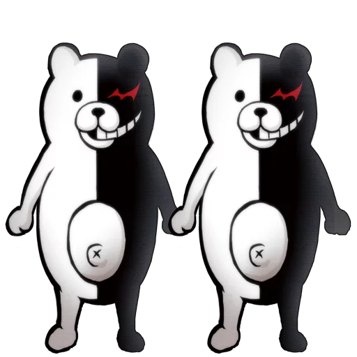 👯 Стикер «Monokuma Danganronpa stickers» для Telegram