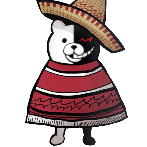 😳 Стикер «Monokuma Danganronpa stickers» для Telegram