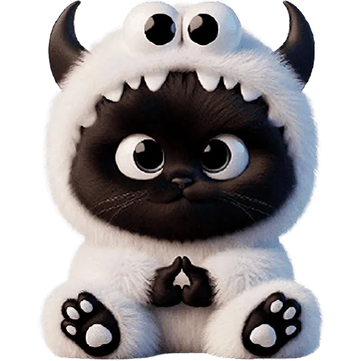 🤪 Стикер «Монстры котики 3» для Telegram