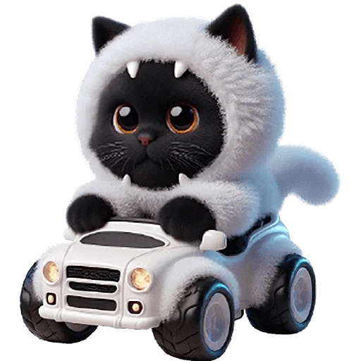 🚗 Стикер «Монстры котики 3» для Telegram