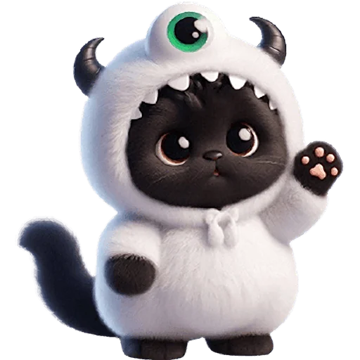 👋 Стикер «Монстры котики 3» для Telegram