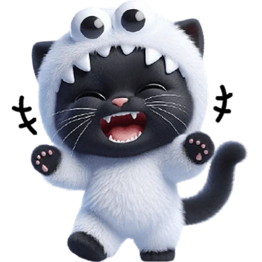 🤣 Стикер «Монстры котики 3» для Telegram