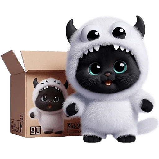 📦 Стикер «Монстры котики 3» для Telegram