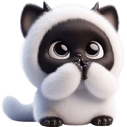 🫢 Стикер «Монстры котики 3» для Telegram