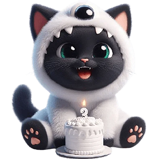 🎂 Стикер «Монстры котики 3» для Telegram