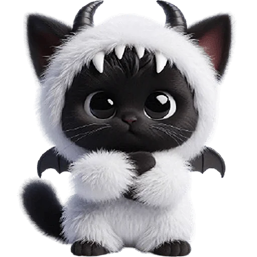 😏 Стикер «Монстры котики 3» для Telegram