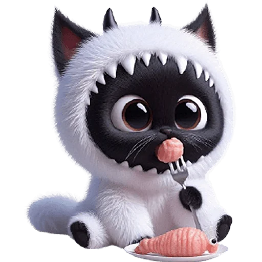 😋 Стикер «Монстры котики 3» для Telegram