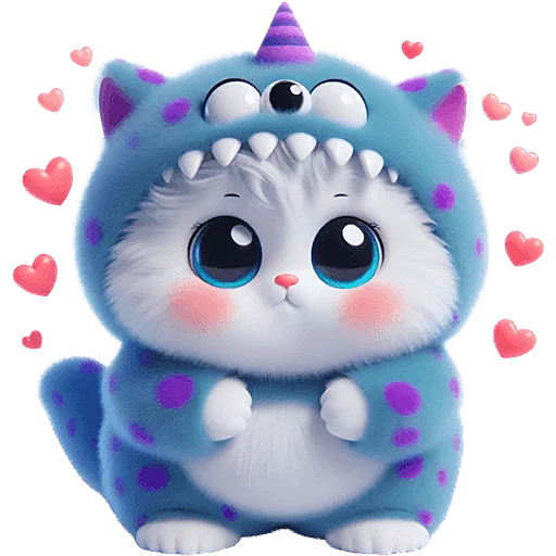 🥹 Стикер «Монстр Кэтти» для Telegram