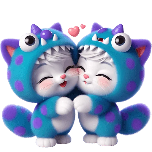 🥰 Стикер «Монстр Кэтти» для Telegram