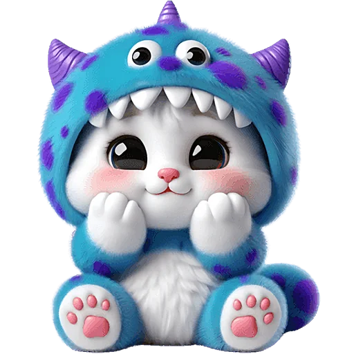 😍 Стикер «Монстр Кэтти» для Telegram