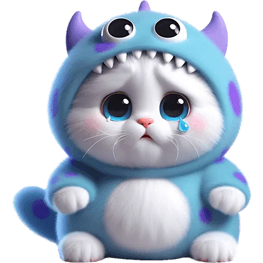 😢 Стикер «Монстр Кэтти» для Telegram