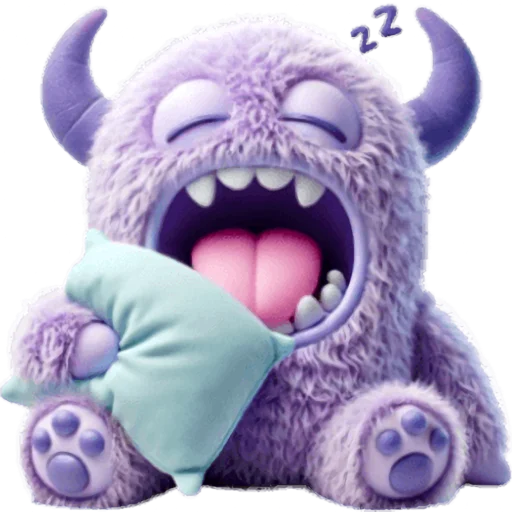 😴 Стикер «Фиолетовый монстр» для Telegram