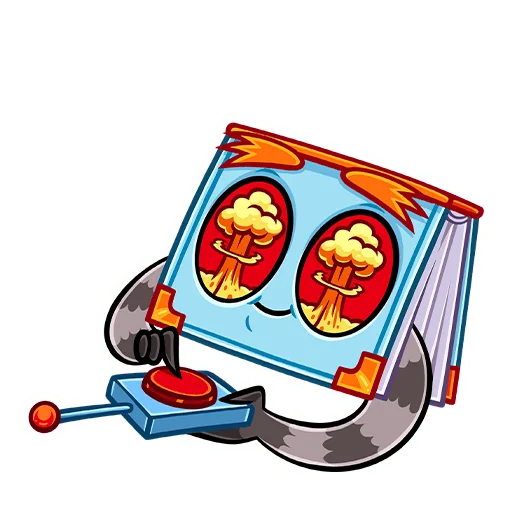 💣 Стикер «Монстрбук» для Telegram