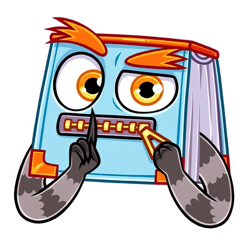 🤐 Стикер «Монстрбук» для Telegram