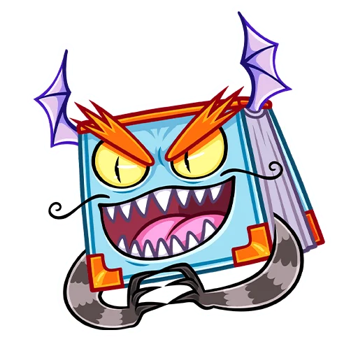 😈 Стикер «Монстрбук» для Telegram