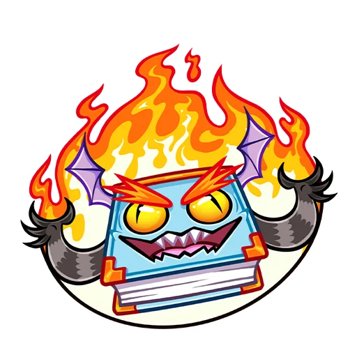 😈 Стикер «Монстрбук» для Telegram